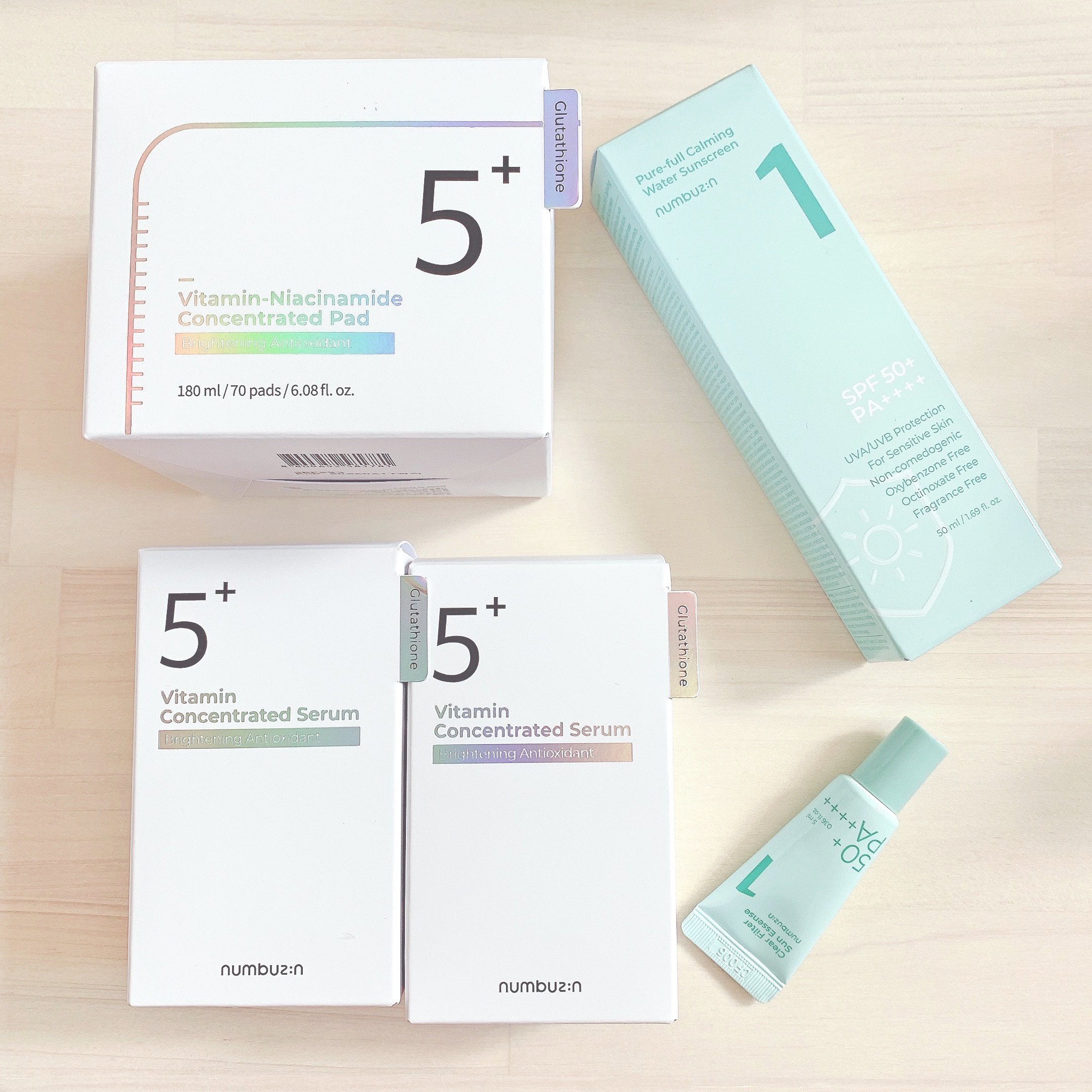 1番 青草水分コーティングUVクリーム/numbuzin/フェイスクリームを使ったクチコミ（1枚目）