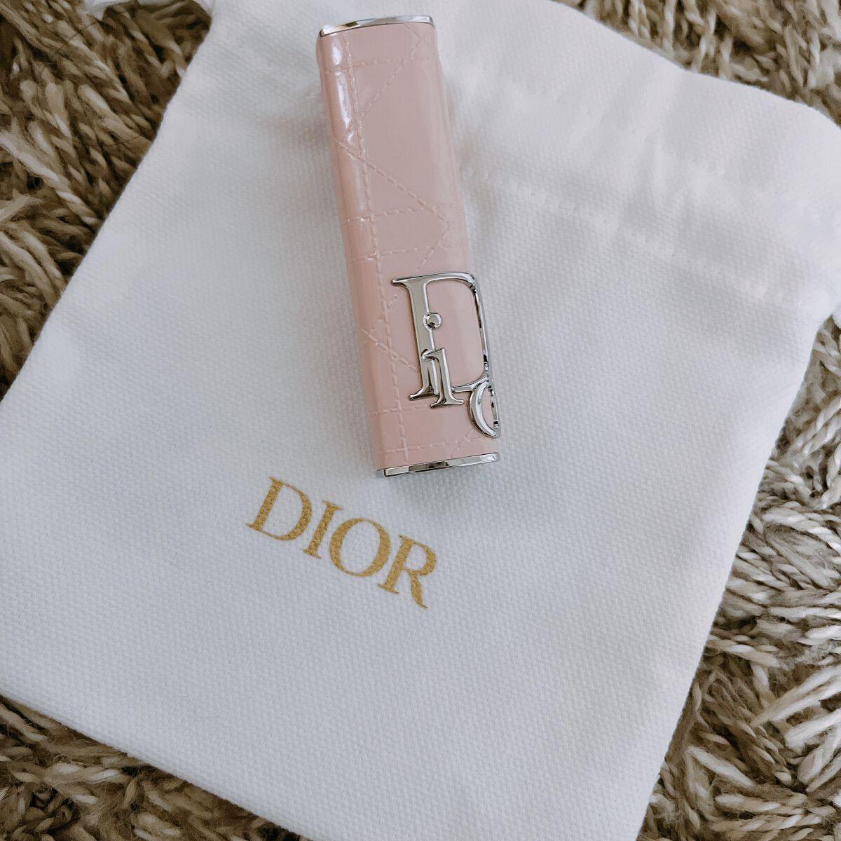 【旧】ディオールアディクトリップスティック(ケース) ピンク カナージュ/Dior/その他化粧小物を使ったクチコミ（3枚目）