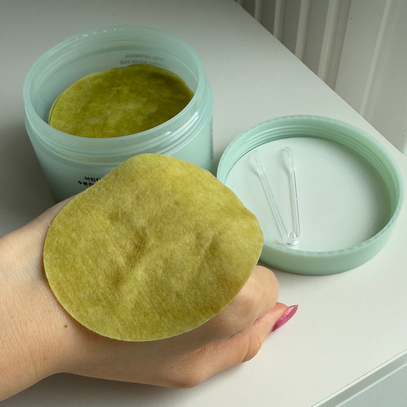 ピュアアルテミシアカーミングパッド/HANYUL(ハンユル)/トナーパッドを使ったクチコミ(3枚目)