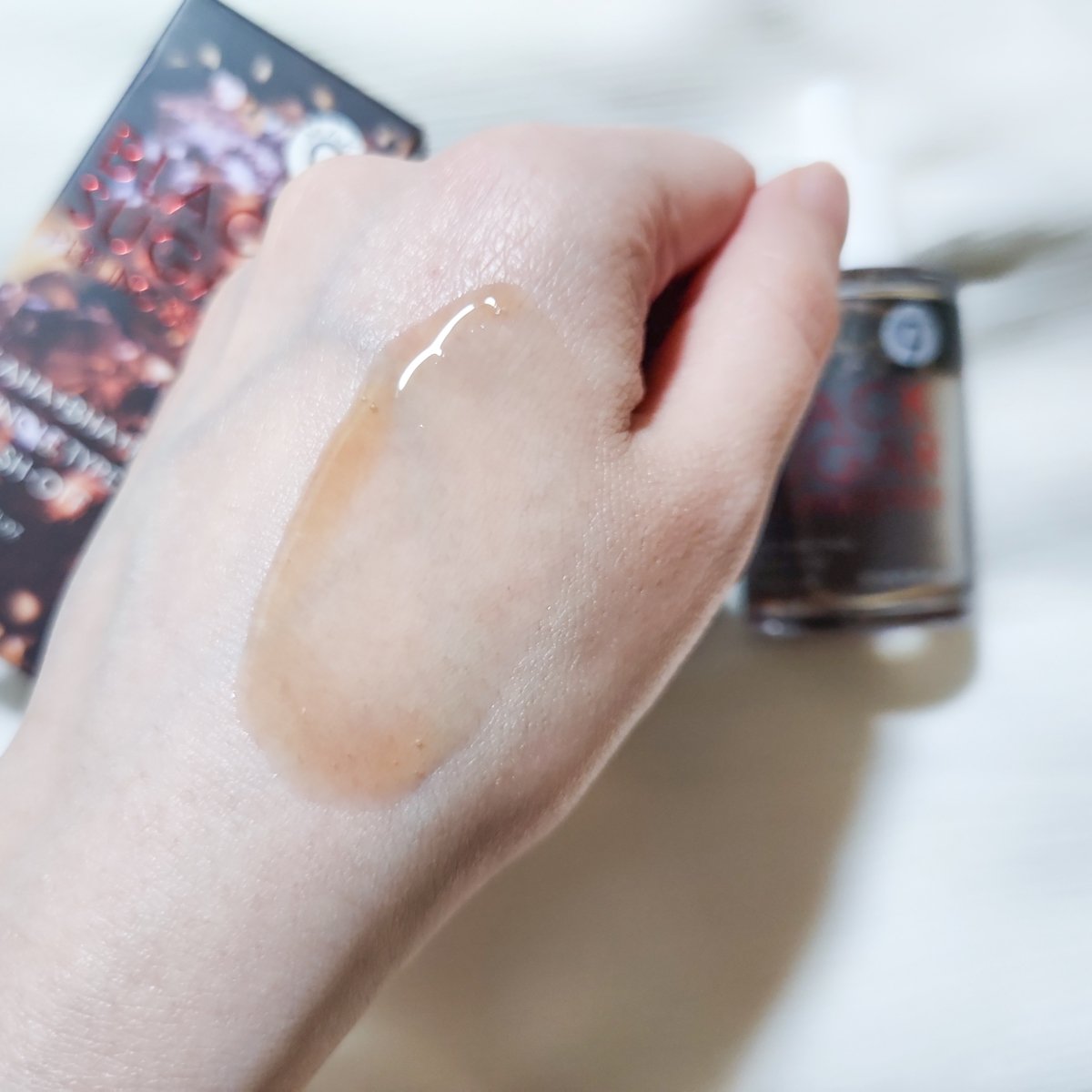 ブラックシュガーピーリングセラム/MAKE9/美容液を使ったクチコミ（3枚目）