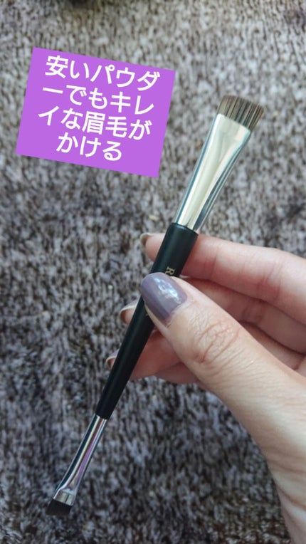 ダブルエンドアイブロウブラシ スマッジタイプ/ロージーローザ/メイクブラシを使ったクチコミ(2枚目)