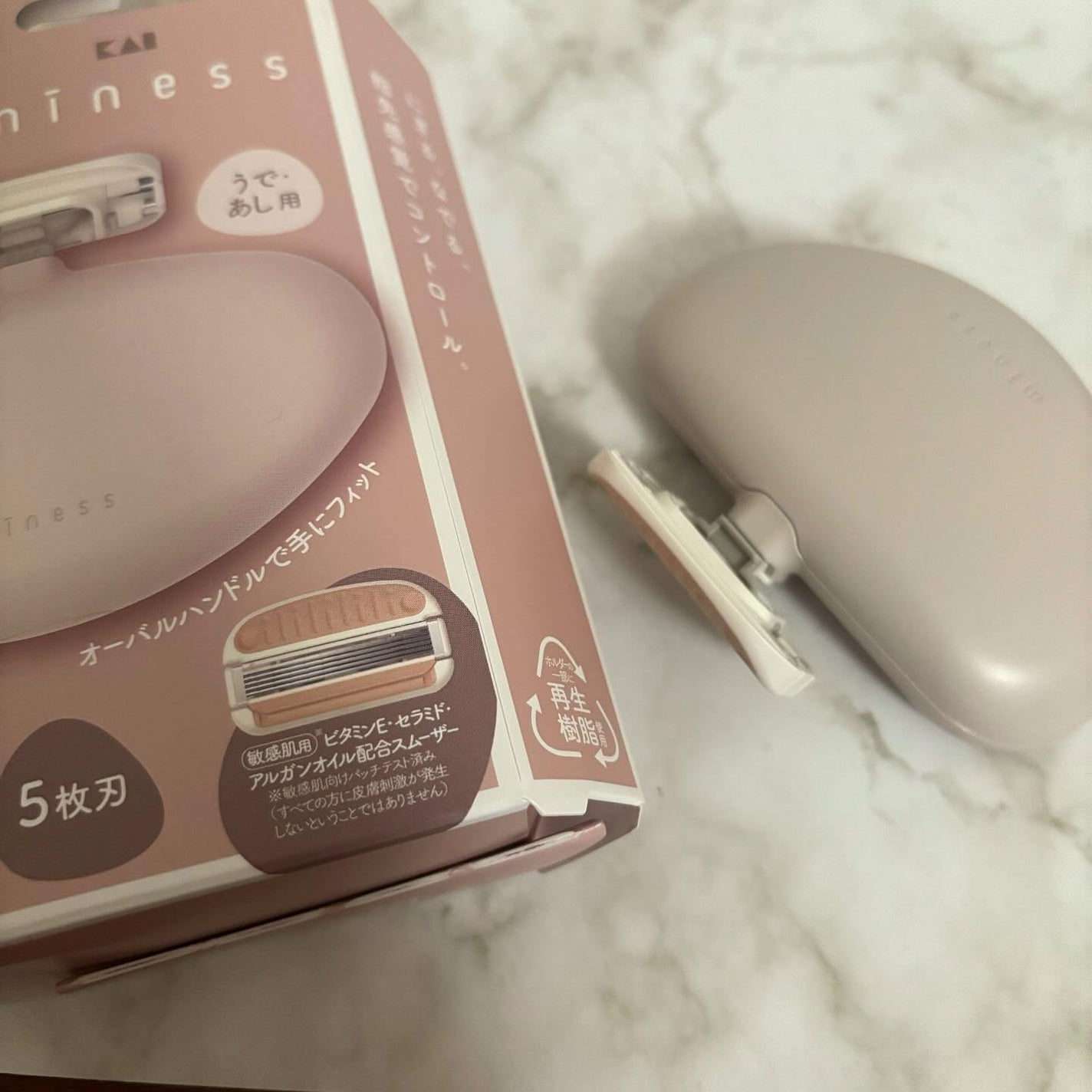 miness ボディ用カミソリ 替刃2個付/貝印/シェーバーを使ったクチコミ(6枚目)