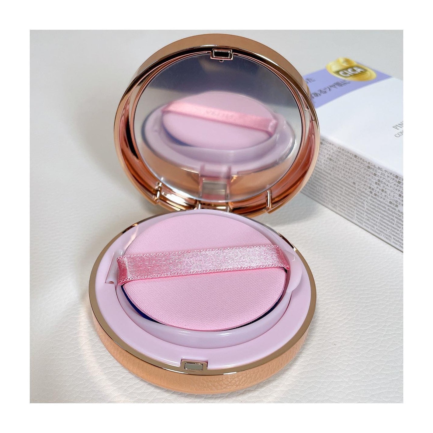 ピンクティーツリーカバークッション/APLIN/クッションファンデーションを使ったクチコミ(3枚目)