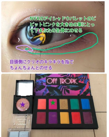 オフトロピック シャドウ パレット/NYX Professional Makeup/パウダーアイシャドウを使ったクチコミ（3枚目）