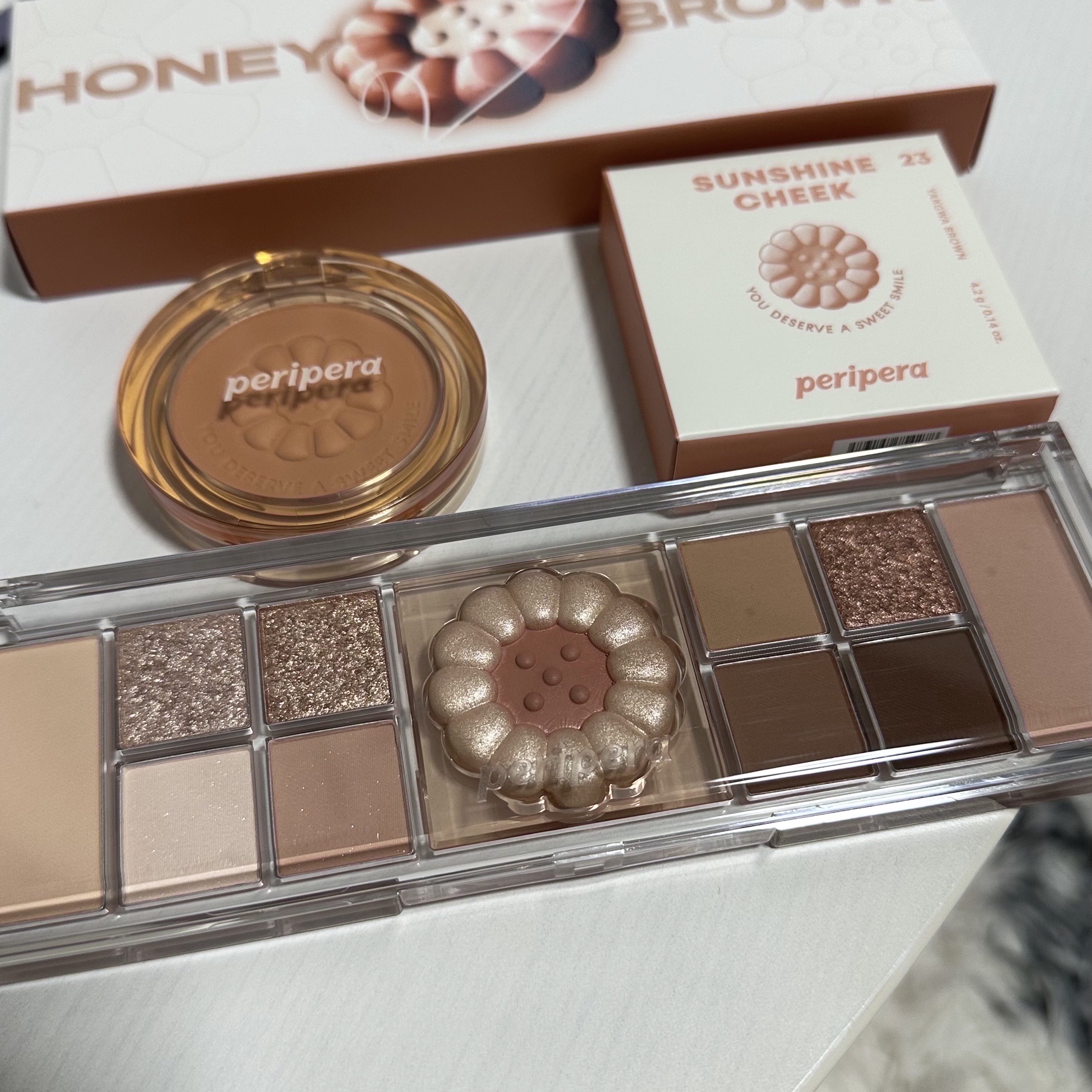 ピュア ブラッシュド サンシャイン チーク/PERIPERA/パウダーチークを使ったクチコミ（1枚目）