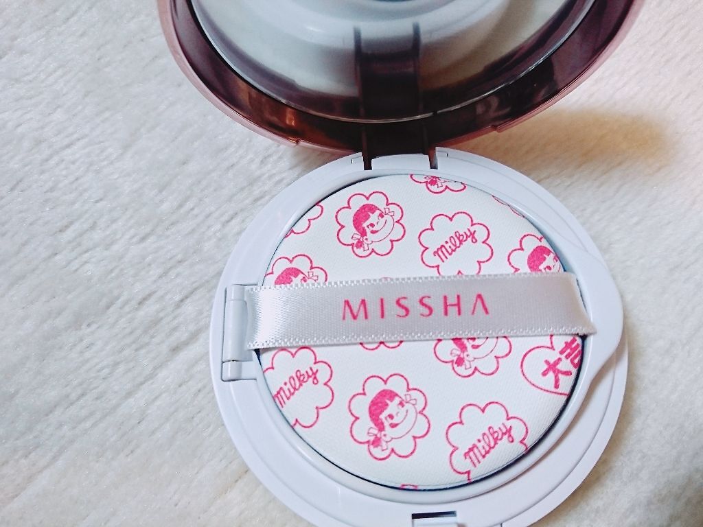 M クッションベース(ミルキー)/MISSHA/化粧下地を使ったクチコミ(2枚目)