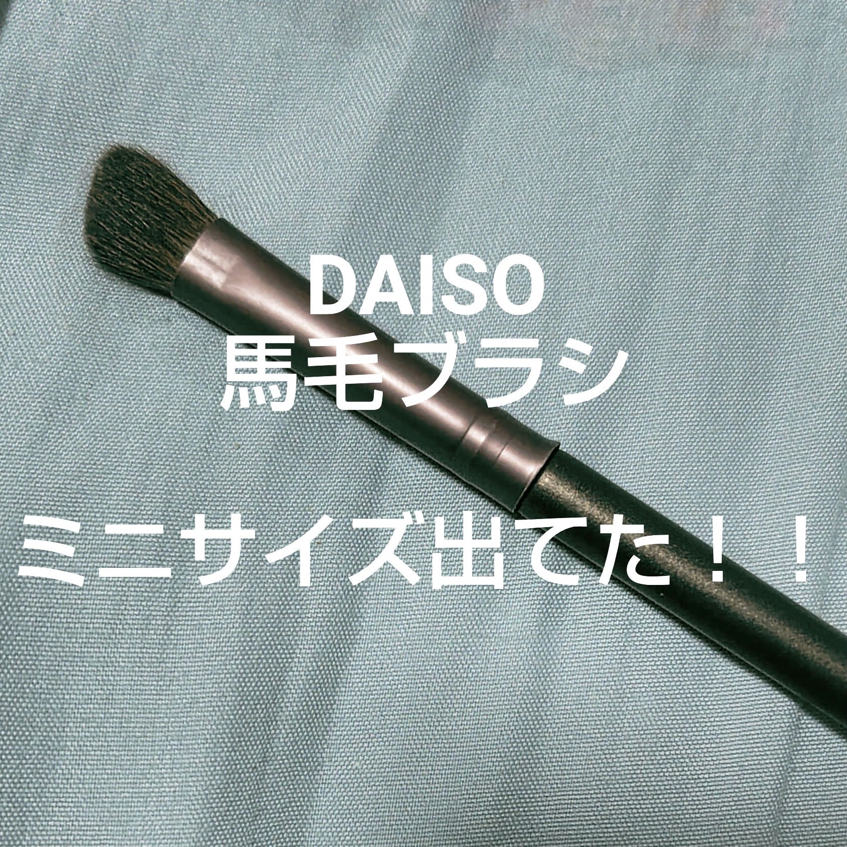 シェーディングブラシ 馬毛/DAISO/メイクブラシを使ったクチコミ（1枚目）