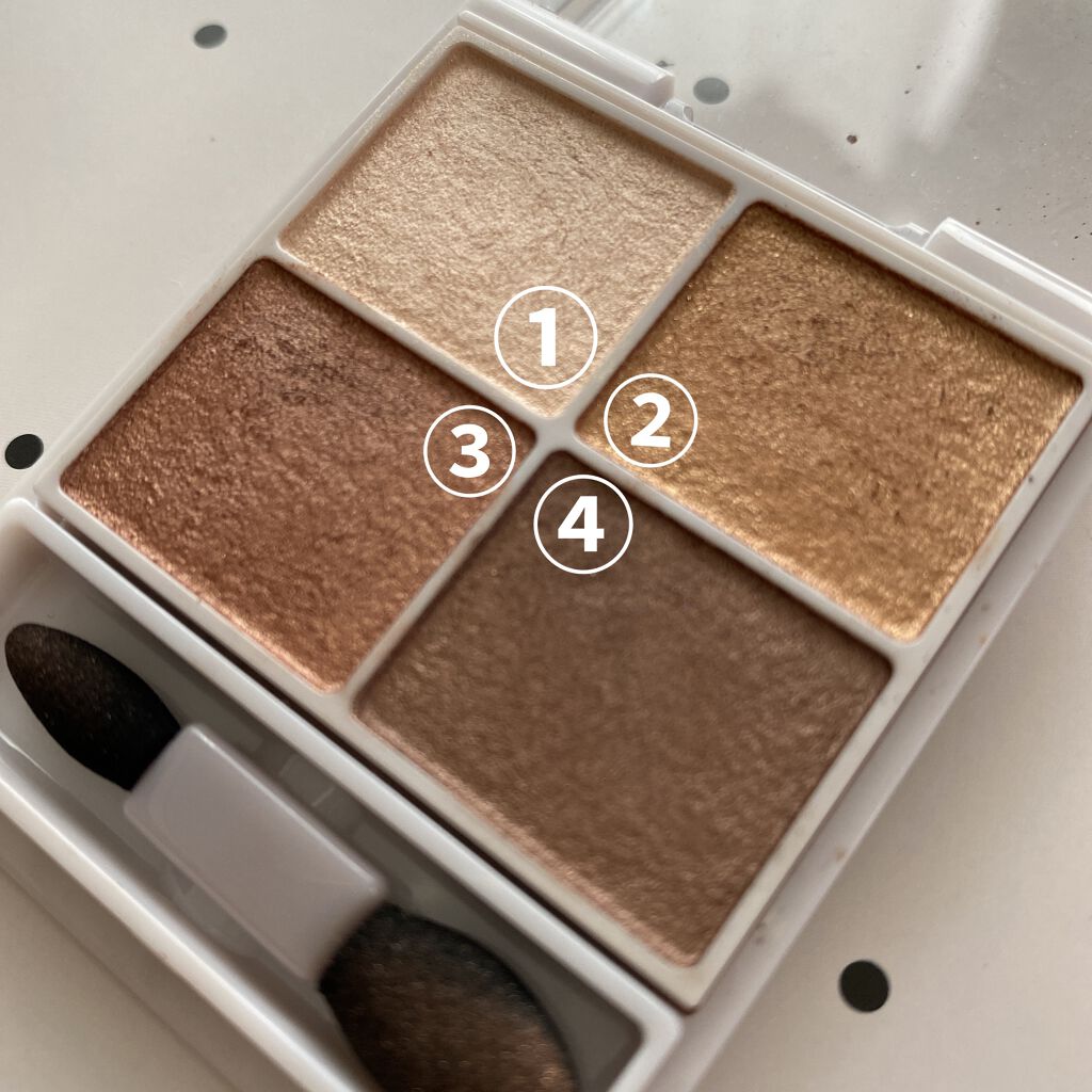 シルキースフレアイズ/キャンメイク/アイシャドウパレットを使ったクチコミ（3枚目）