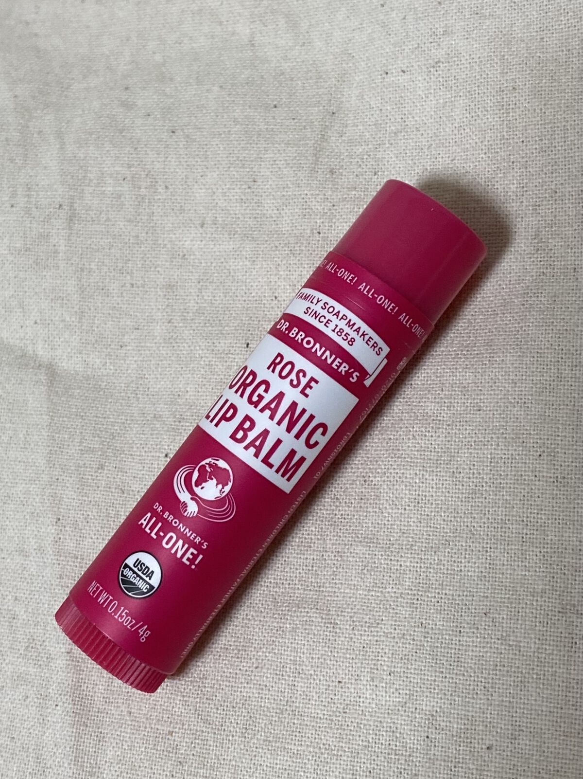 マジック オーガニックリップバーム ローズ/ドクターブロナー/リップバームを使ったクチコミ（2枚目）