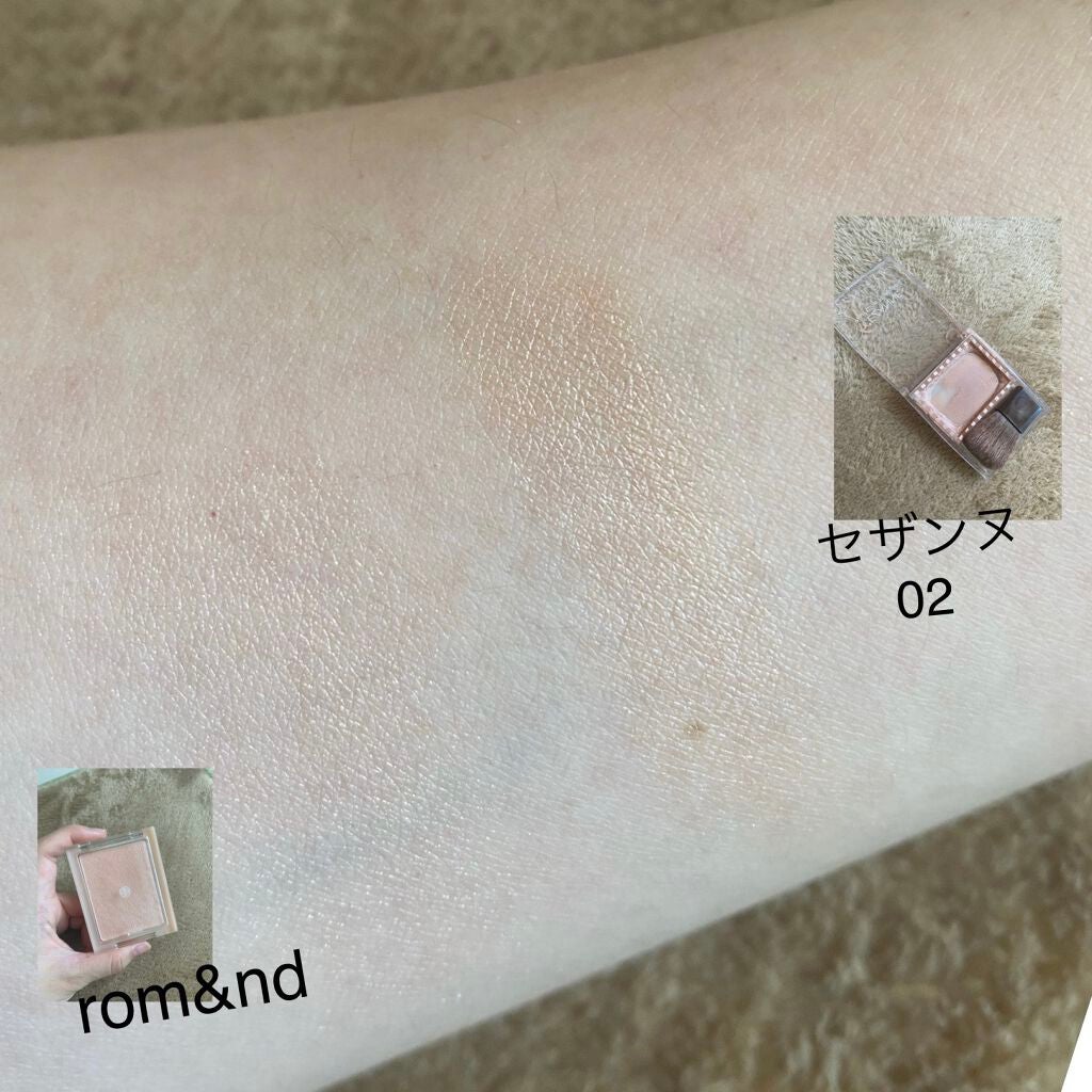 ヴェールライター/rom&nd/パウダーハイライトを使ったクチコミ(3枚目)