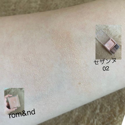 ヴェールライター/rom&nd/パウダーハイライトを使ったクチコミ(3枚目)