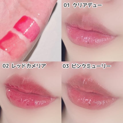 ナチュラルブルームリップオイルセラム 3色セット/PINATE/リップグロスを使ったクチコミ(5枚目)