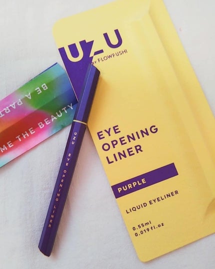 EYE OPENING LINER/UZU BY FLOWFUSHI/リキッドアイライナーを使ったクチコミ(1枚目)