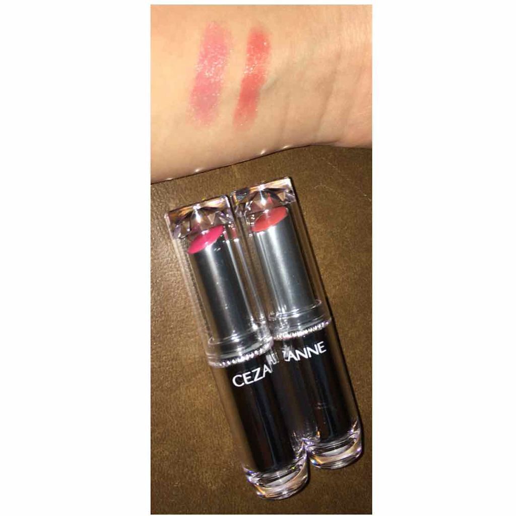 ラスティンググロスリップ/CEZANNE/口紅を使ったクチコミ(2枚目)