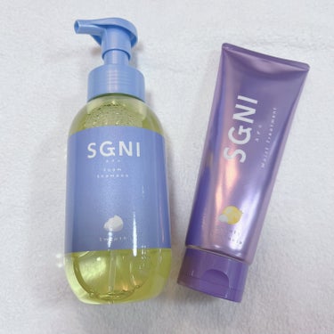 SGNI 　
泡シャンプー　モイスト
モイストトリートメント

毎日泡シャン習慣！
夏の日差しのせいで髪がパサパサしてるし、傷みも気になるし、モイストタイプを選んでみました。

泡シャンプーは泡立て不要