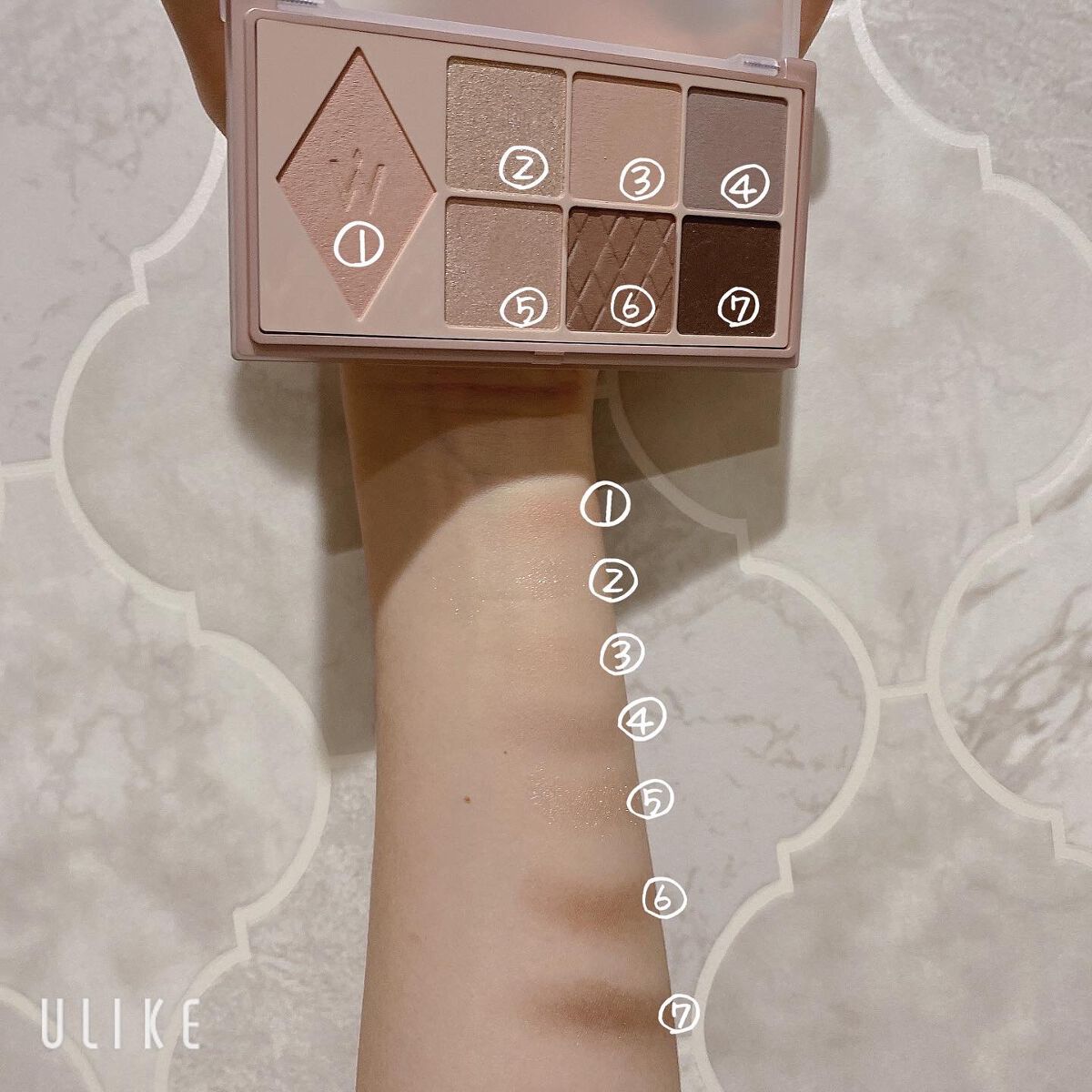 ウォンジョンヨ W デイリームードアップパレット /Wonjungyo/アイシャドウパレットを使ったクチコミ(3枚目)