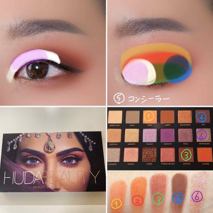 フーダビューティ デザート ダスク アイシャドウパレット/Huda Beauty/アイシャドウパレットを使ったクチコミ(4枚目)