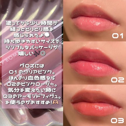 リップボム プランパーセラム 03 アーモンドフィグ/エリザベス/リッププランパーを使ったクチコミ(3枚目)