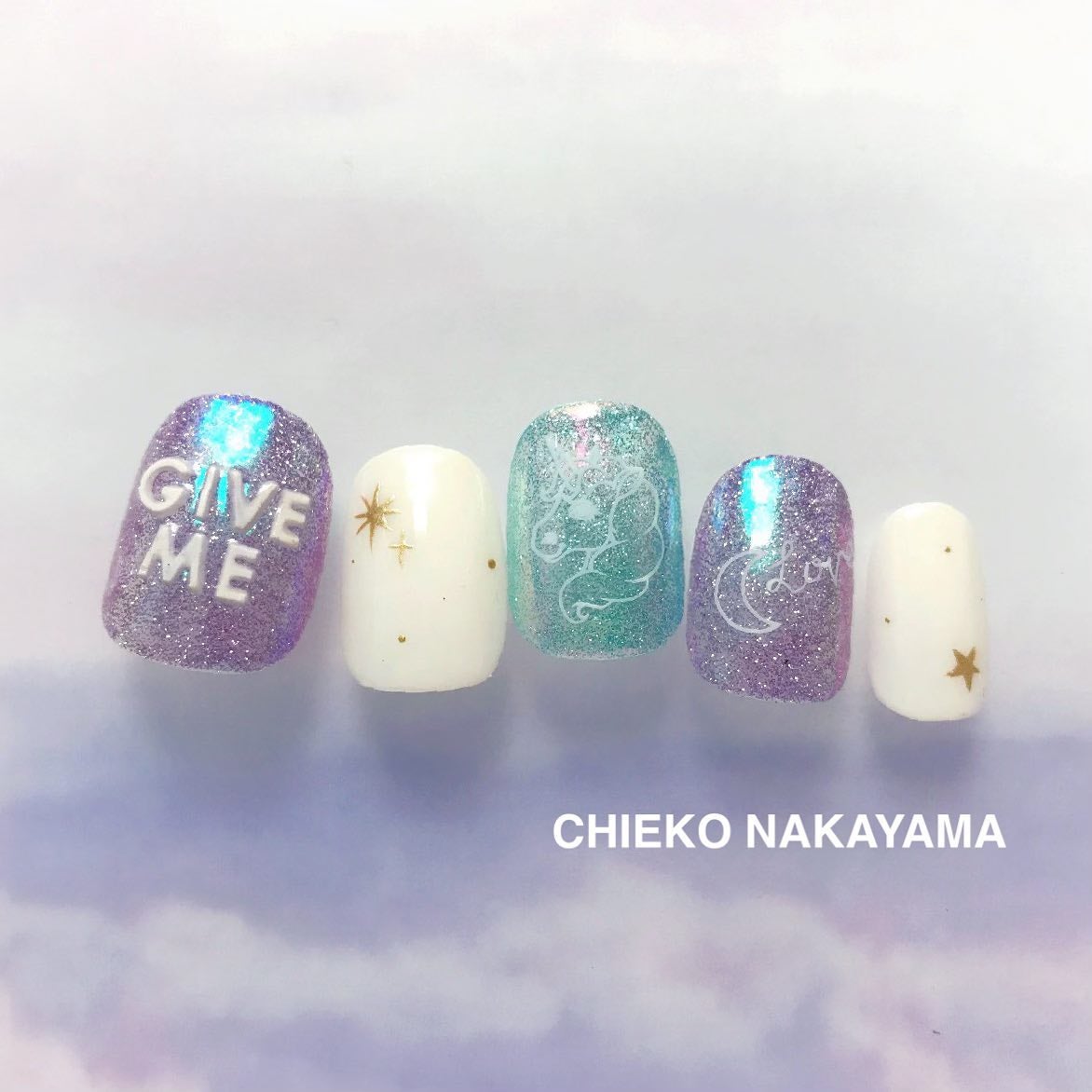 なかやまちえこ on LIPS 「Dreamy🦄⠀⠀@nailup_official@prege..」(1枚目)