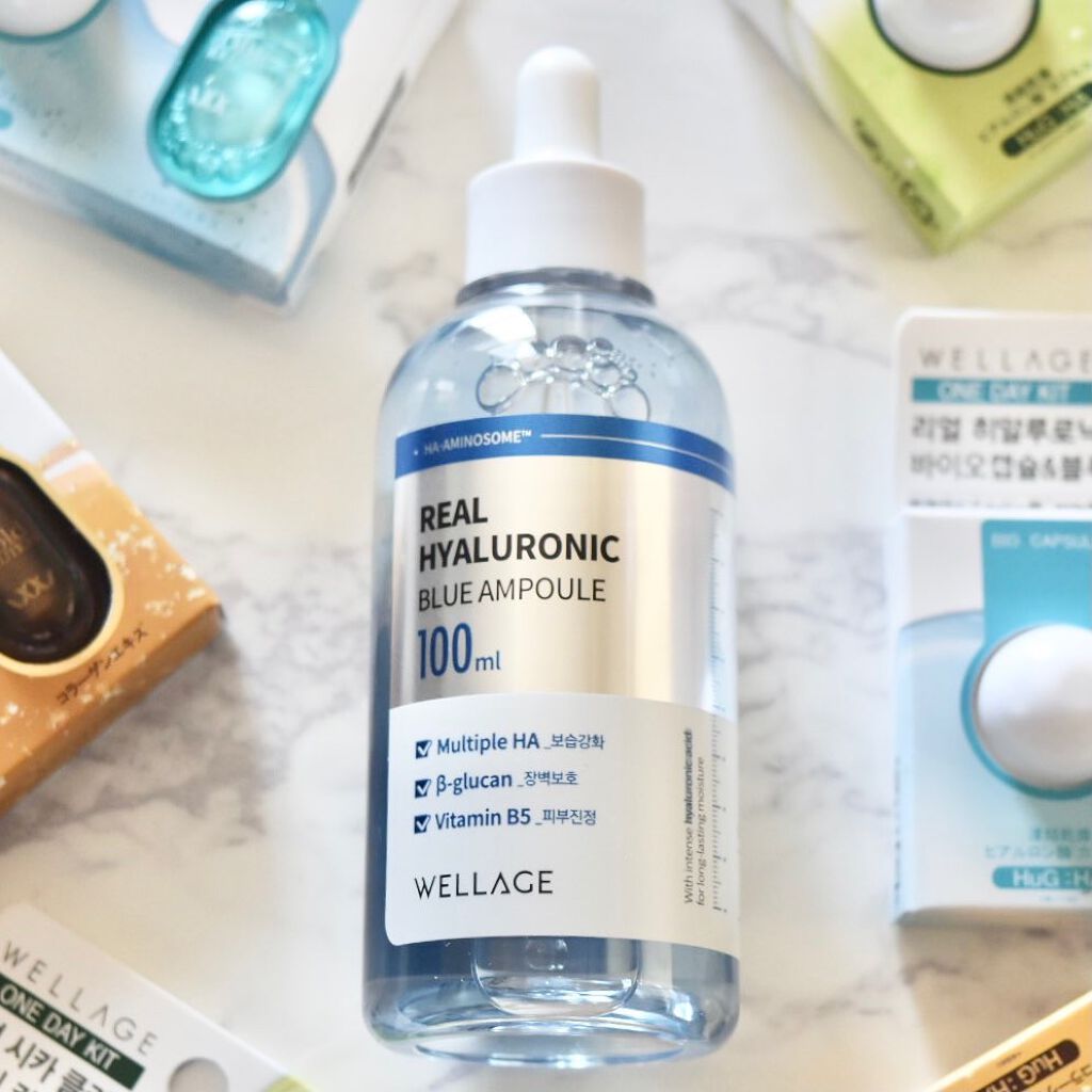 リアルヒアルロニックブルーアンプル 100/Wellage/美容液を使ったクチコミ(9枚目)
