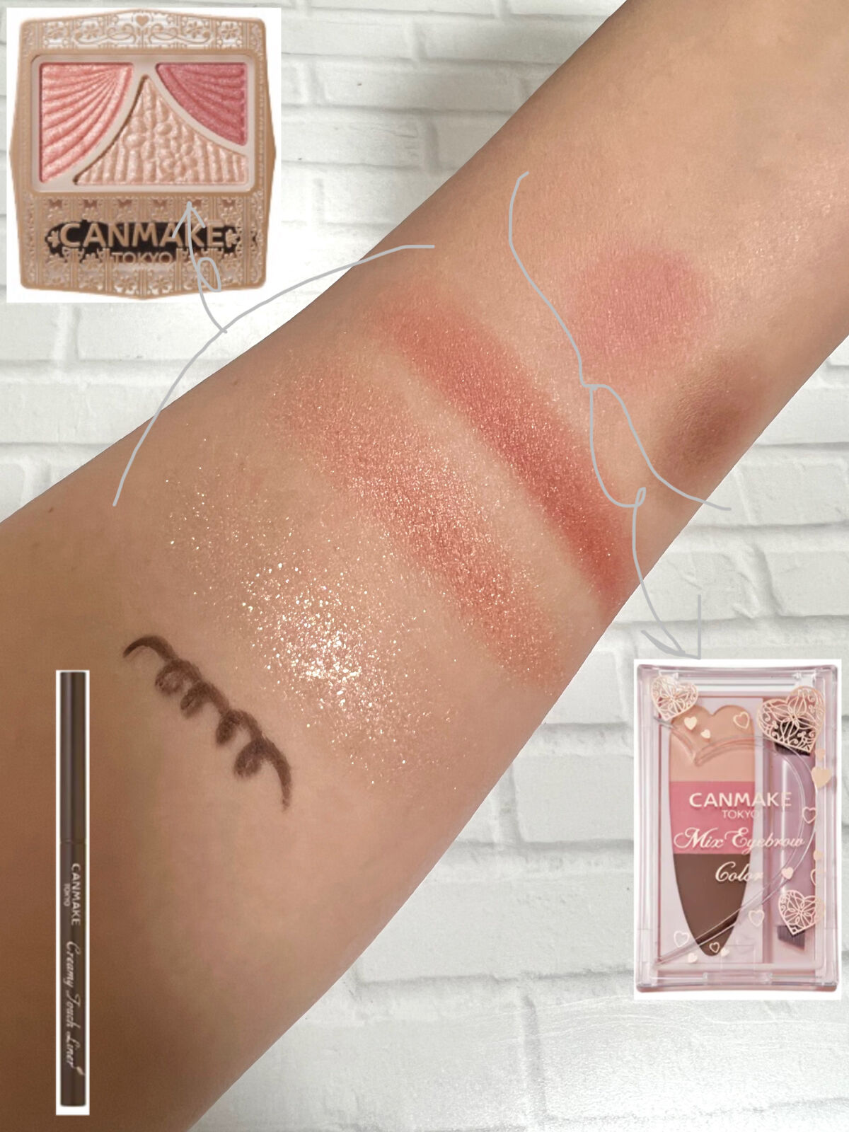 ジューシーピュアアイズ/キャンメイク/アイシャドウパレットを使ったクチコミ（2枚目）