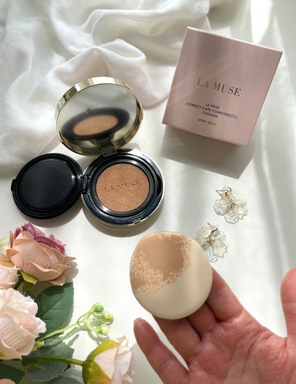 CORRECT CARE COMPLETE CC CUSHION/ラミューズ/クッションファンデーションを使ったクチコミ(2枚目)