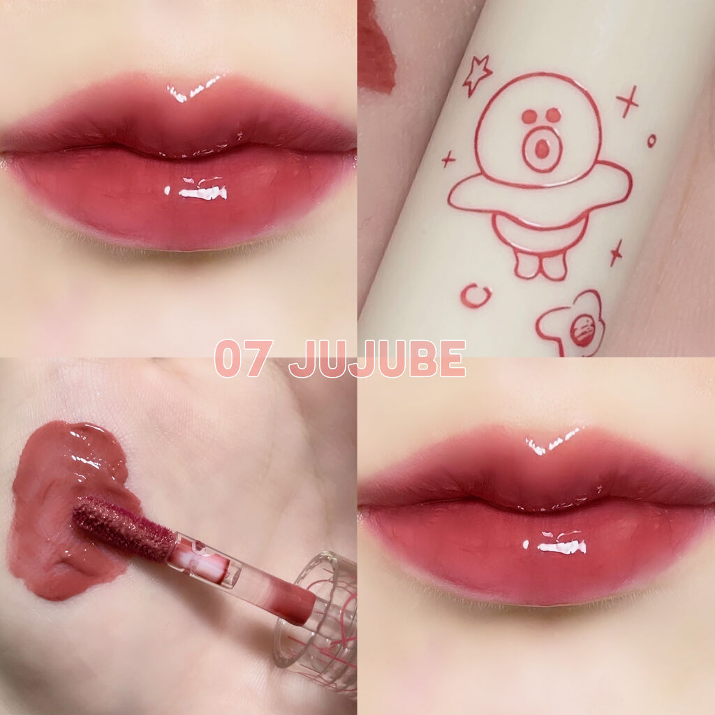 ジューシーラスティングティント/rom&nd/リップティントを使ったクチコミ（3枚目）