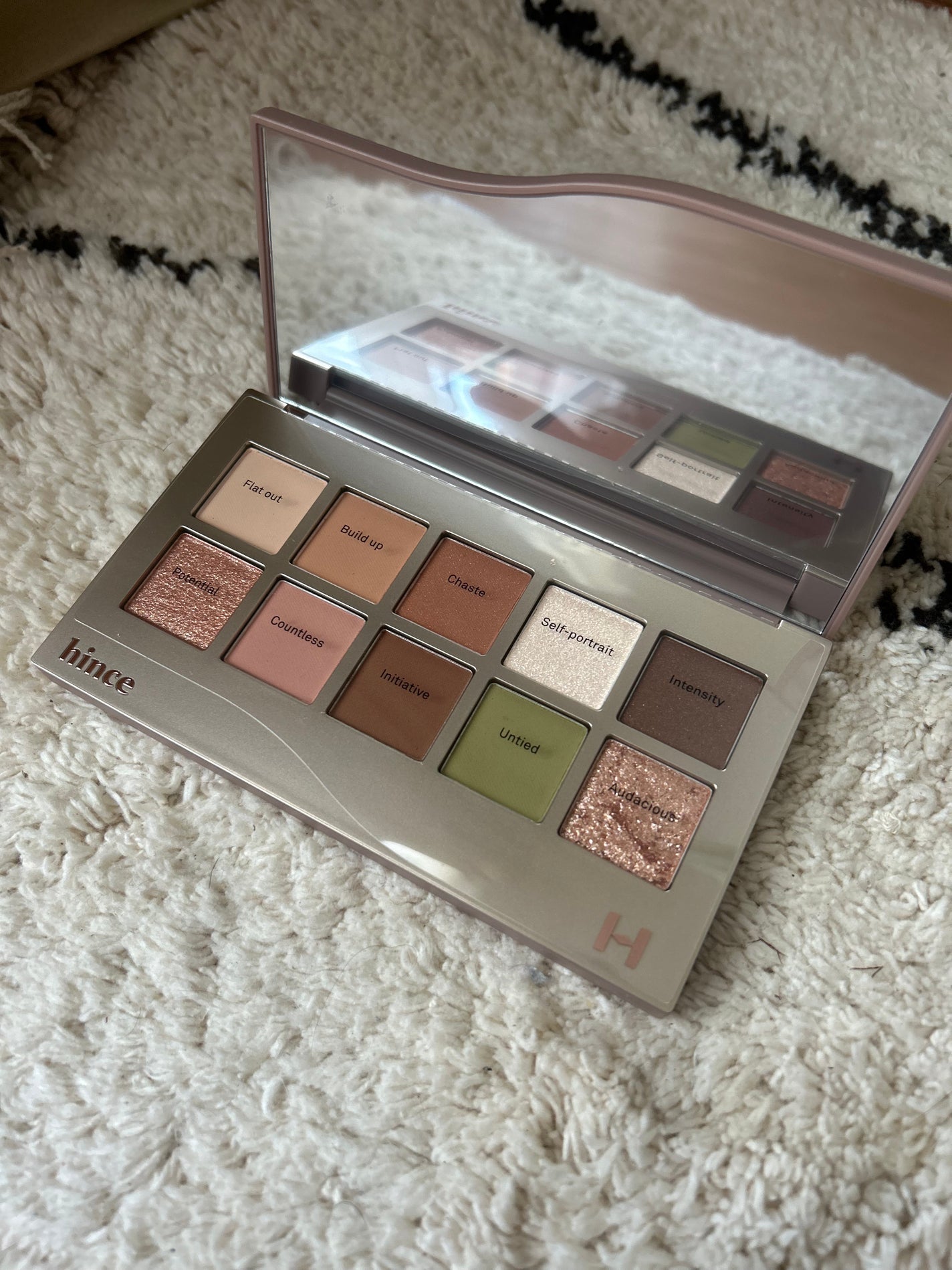 ニューデップスアイシャドウパレット/hince/アイシャドウパレットを使ったクチコミ(1枚目)