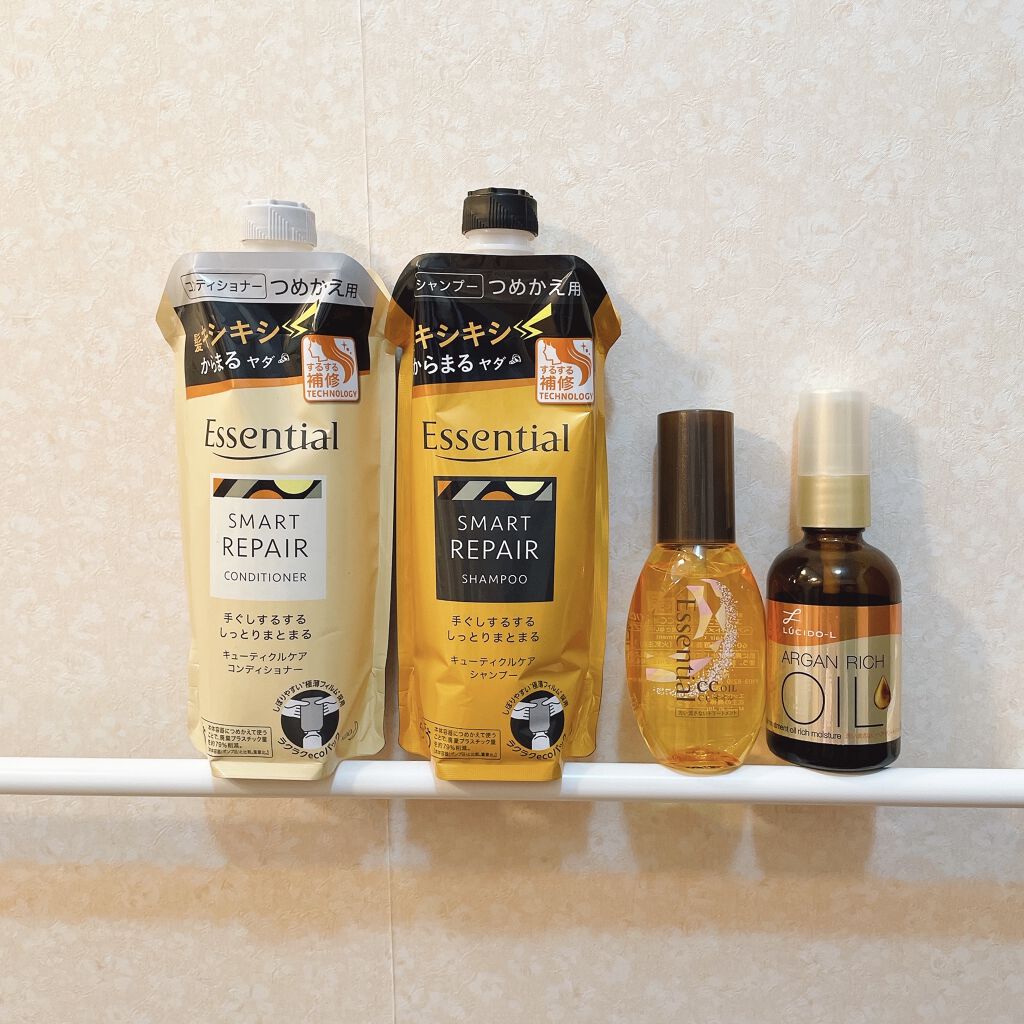 しっとりまとまる シャンプー／コンディショナー シャンプー つめかえ用 340ml/エッセンシャル/市販シャンプーを使ったクチコミ（2枚目）