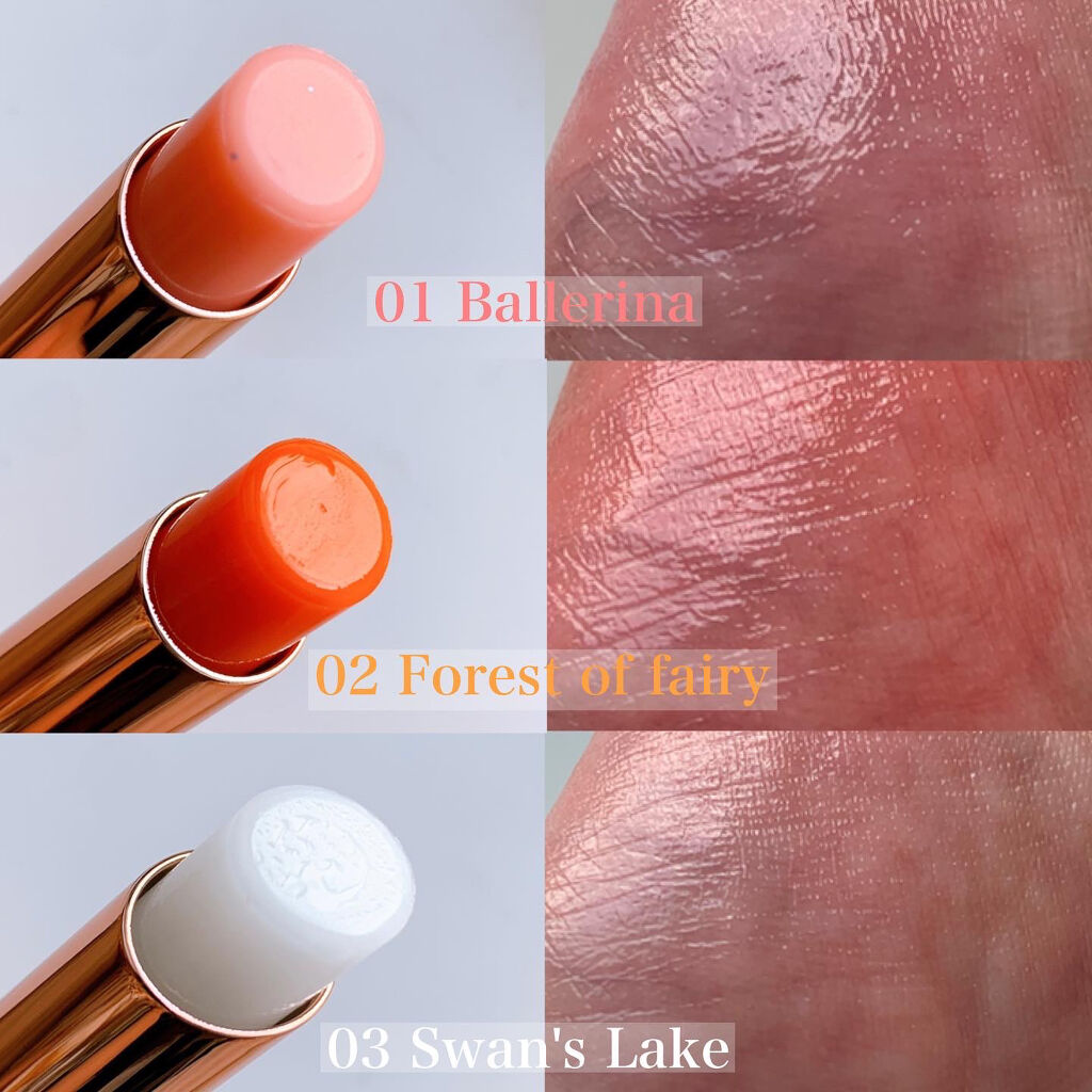 シャララスノーボールリップバーム/CORINGCO/口紅を使ったクチコミ（3枚目）