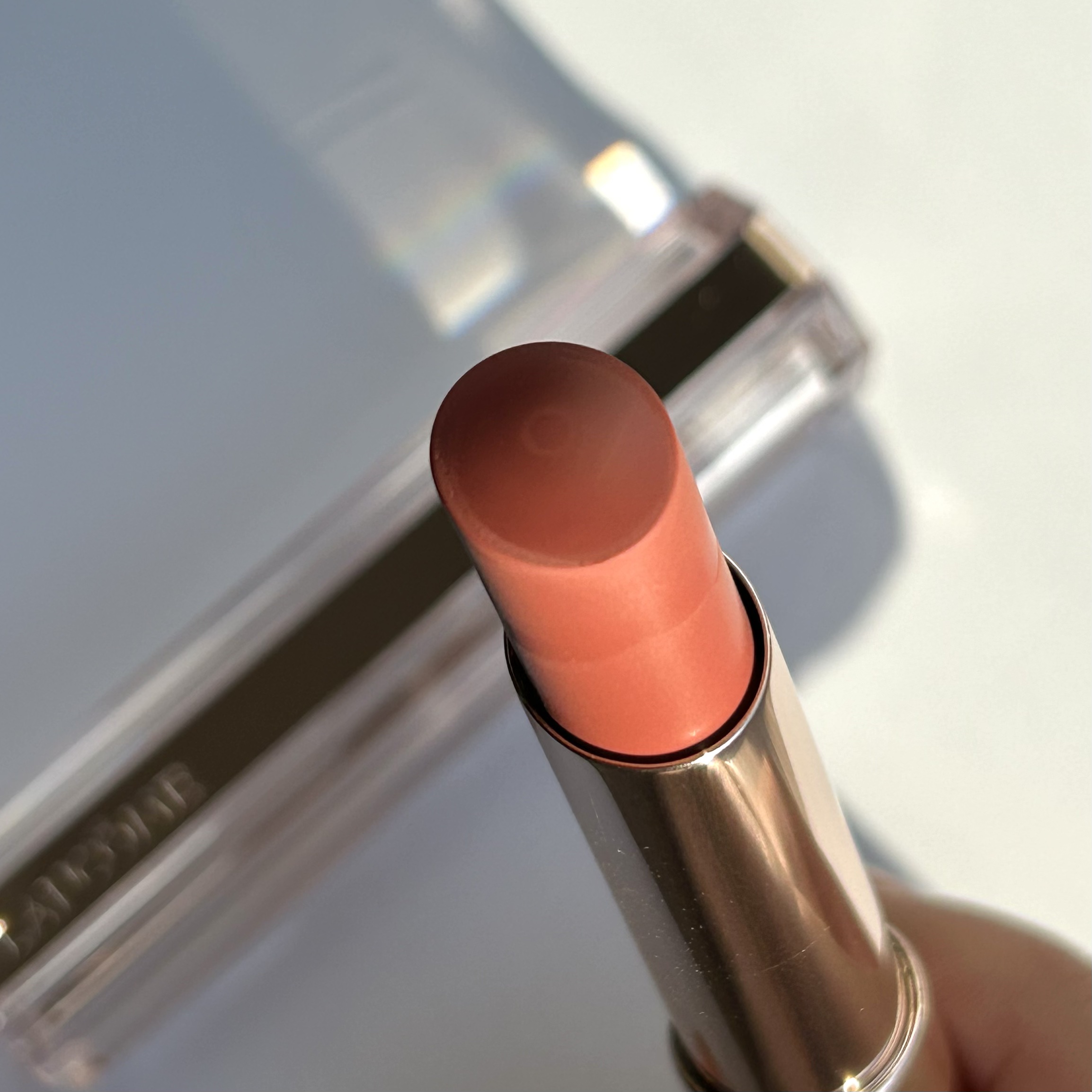 イドル リップ バターグロウ 53 ザ ティー イズ ホット/LANCOME/口紅を使ったクチコミ（2枚目）