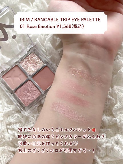 RANCABLE TRIP EYE PALETTE/IBIM/アイシャドウパレットを使ったクチコミ(3枚目)