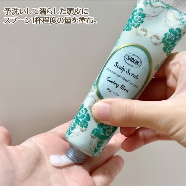 ヘッドスクラブ リフレッシング(ミント)/SABON/ヘッドスクラブを使ったクチコミ(2枚目)