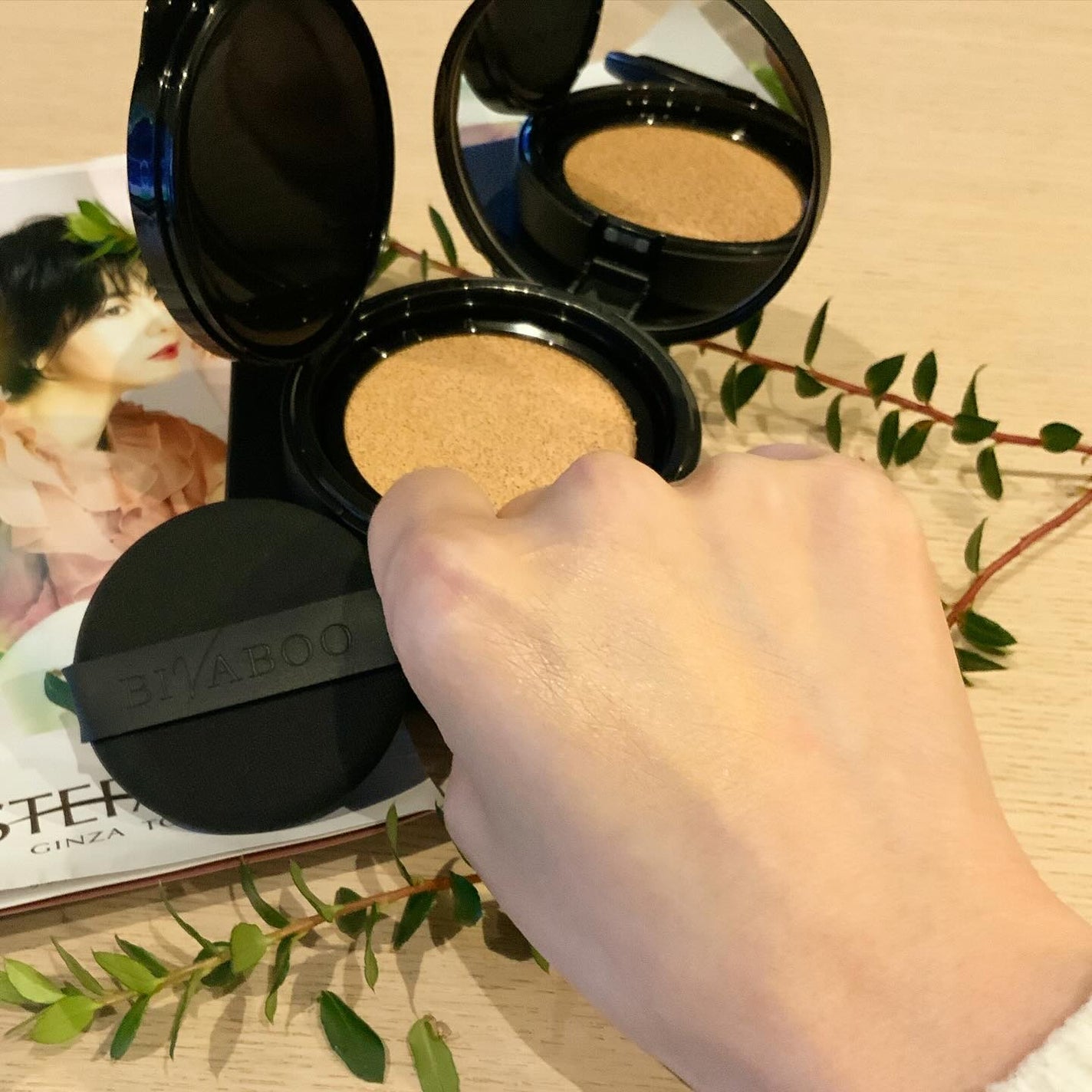 ベルベットジュエルクッション/BIVABOO/クッションファンデーションを使ったクチコミ(6枚目)