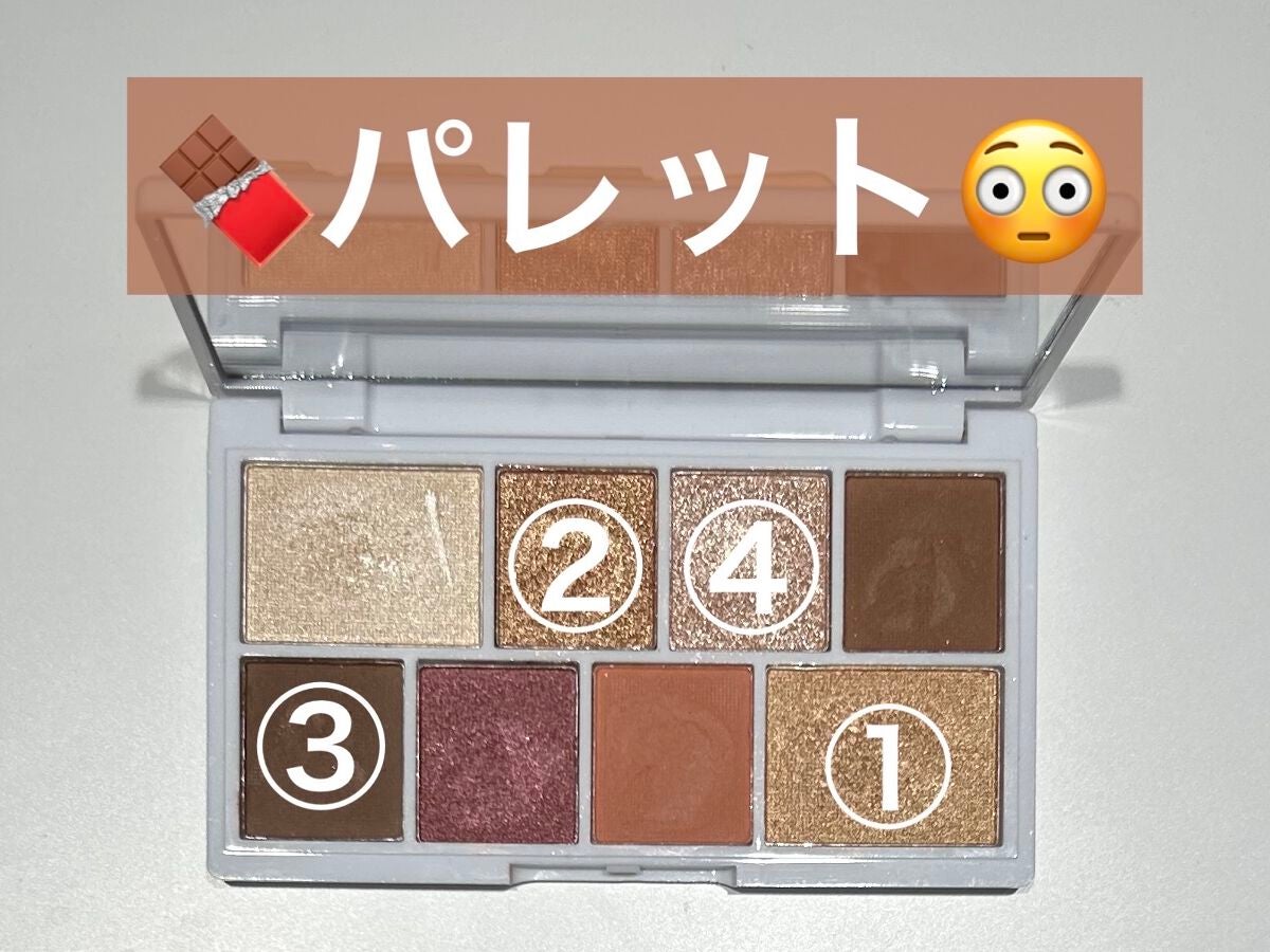 ミニチョコレートアイシャドウパレット/MAKEUP REVOLUTION/アイシャドウパレットを使ったクチコミ(1枚目)