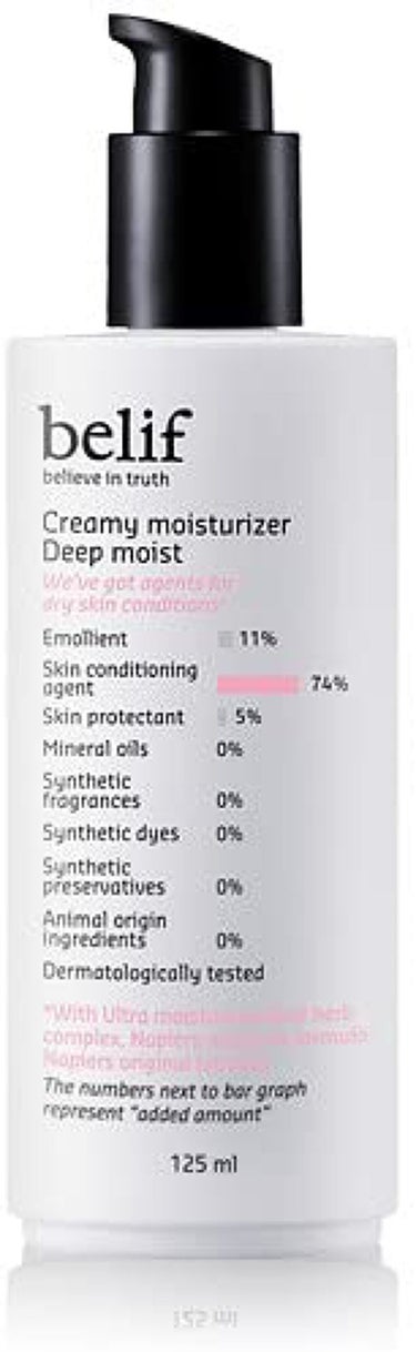 creamy moisturizer deep moist belif
