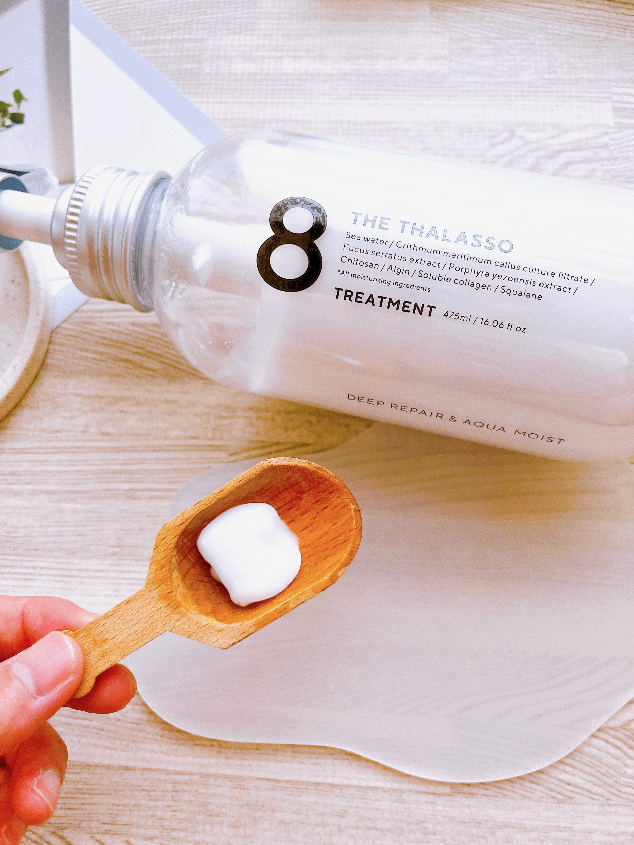 ハイドロポーション 美容液ヘアオイル（アクアホワイトフローラルの香り）/エイトザタラソ/ヘアオイルを使ったクチコミ（3枚目）