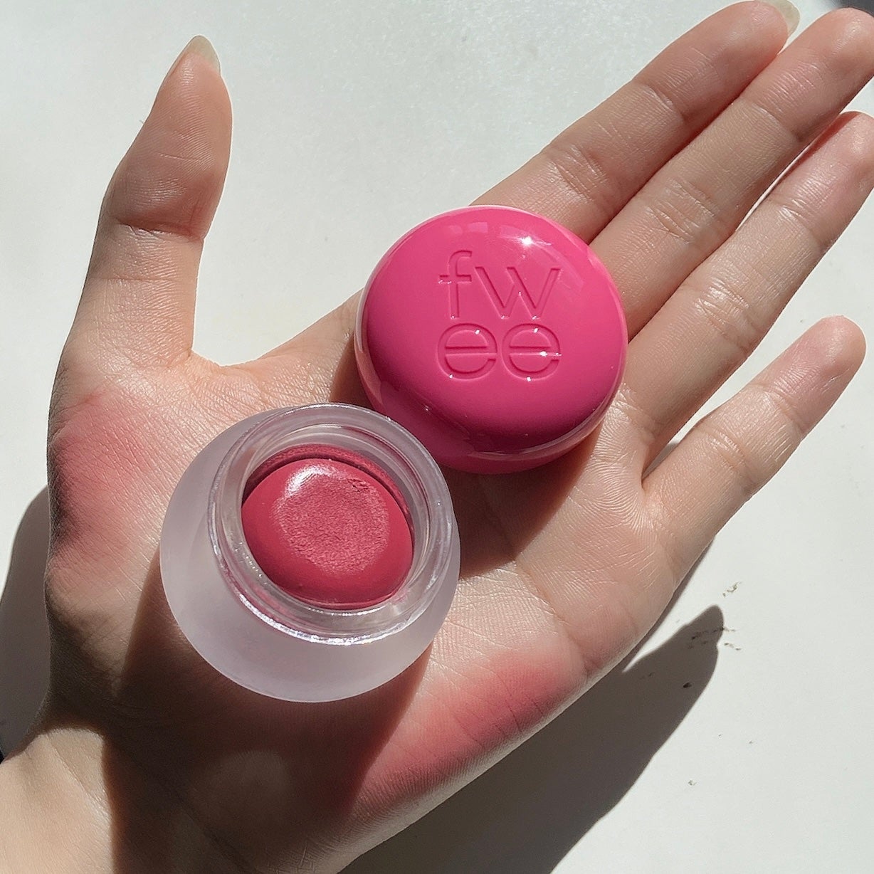 リップアンドチーク ブラーリープリンポット/fwee/口紅を使ったクチコミ(4枚目)