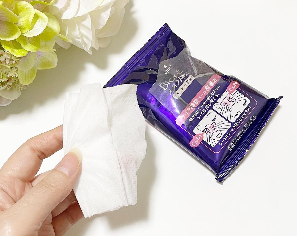 ビオレ メイク持続シート さらマット肌/ビオレ/フェイスシートを使ったクチコミ(2枚目)