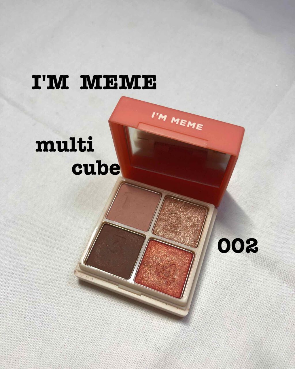 マルチキューブ 002 オール アバウト アップル レッド/i’m meme/マルチパレットを使ったクチコミ（1枚目）