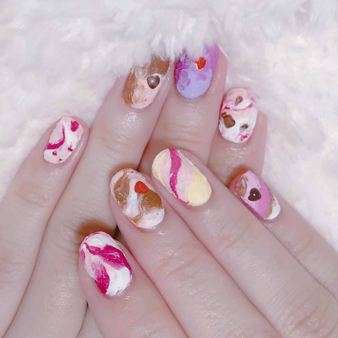 なかやまちえこ on LIPS 「サーティワンアイスクリーム🍨⠀⠀#nail#nails#nai..」(2枚目)