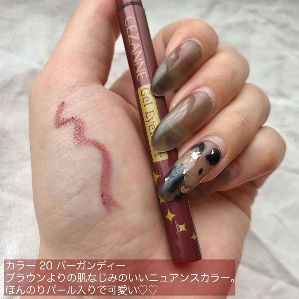 ジェルアイライナー/CEZANNE/ジェルアイライナーを使ったクチコミ（2枚目）