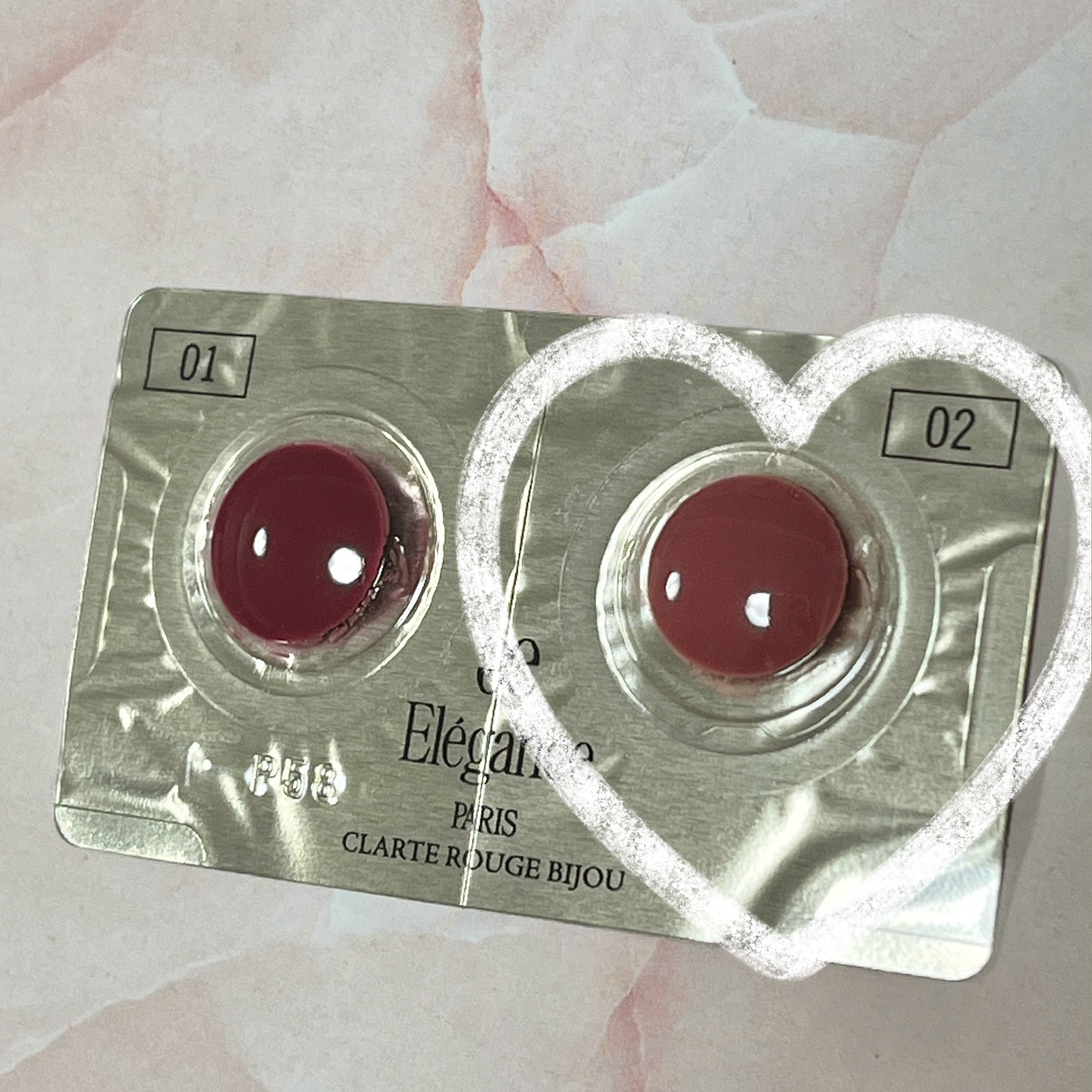 エレガンス クラルテ ルージュ ビジュー 02/Elégance/口紅を使ったクチコミ（1枚目）