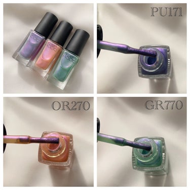 ネイルホリック Sheer pearl color OR270/ネイルホリック/マニキュアを使ったクチコミ（3枚目）