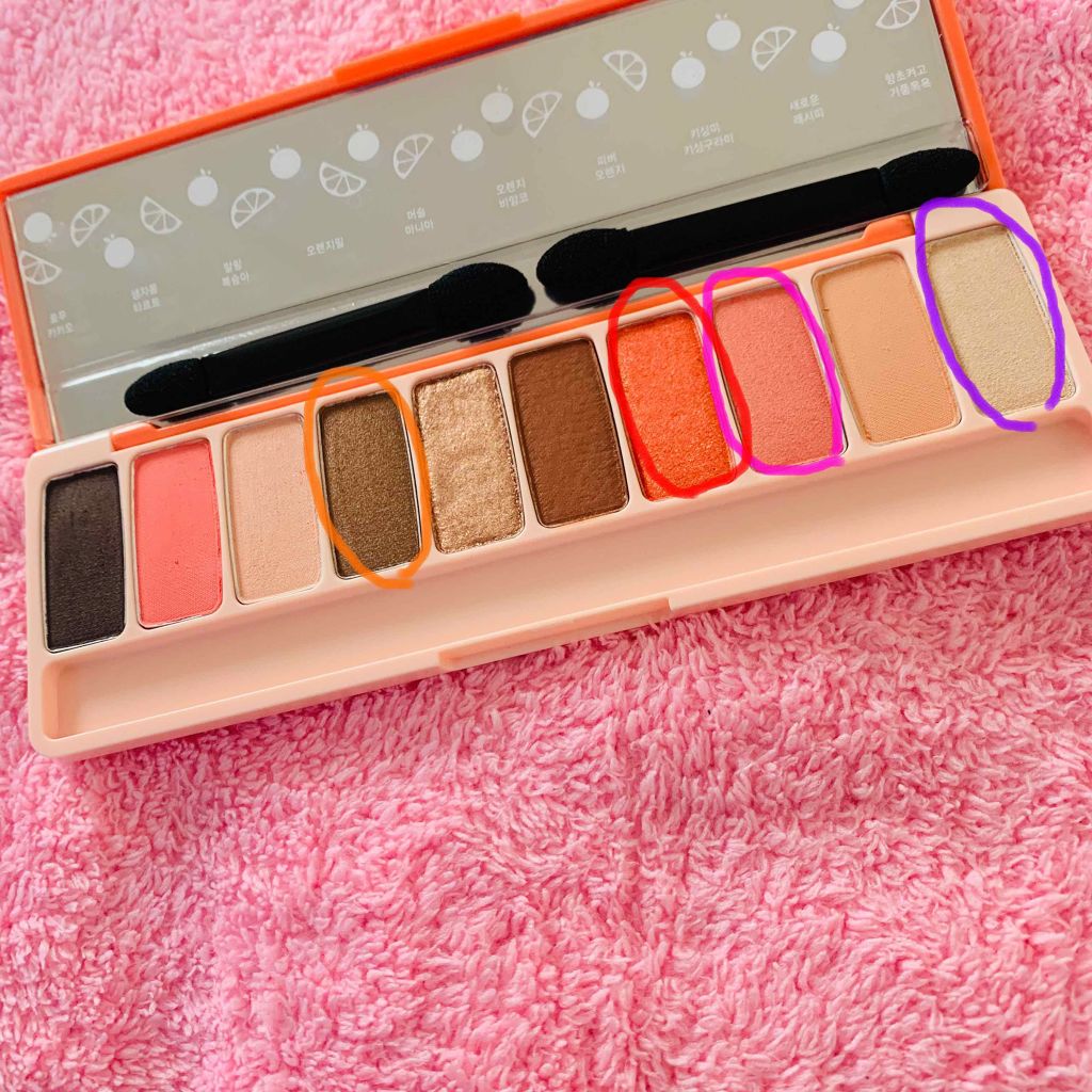 プレイカラー アイシャドウ/ETUDE/アイシャドウパレットを使ったクチコミ（3枚目）