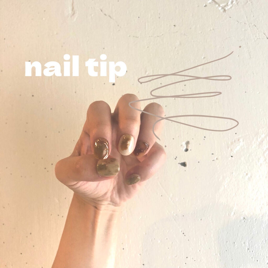 おもち⌇フォロバ100 on LIPS 「お手軽コスパよしの、ネイルチップのすすめ👟🌿𓈒𓏸ネイルチップが..」(1枚目)
