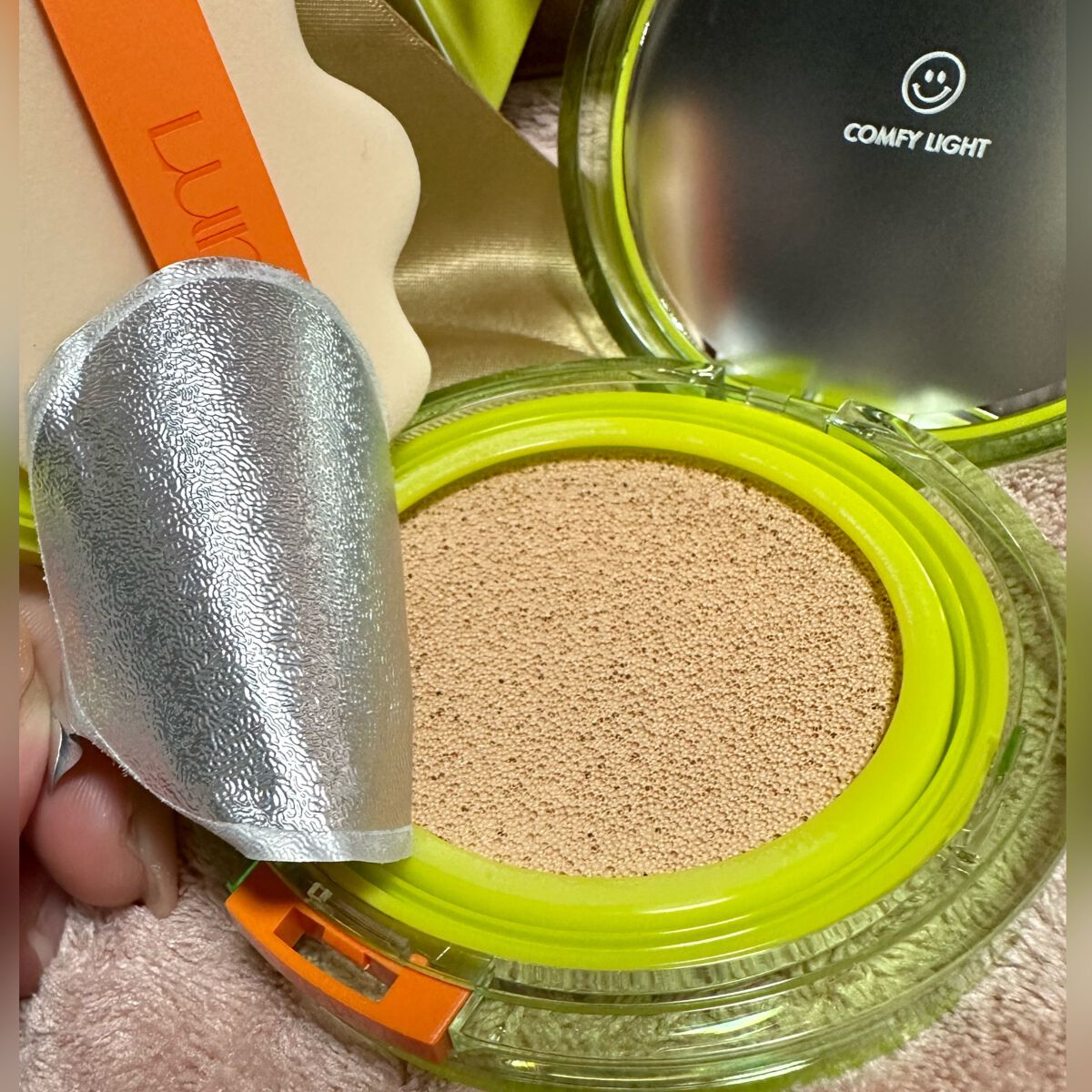 コンフィーライトクッション/LUNA/クッションファンデーションを使ったクチコミ（2枚目）