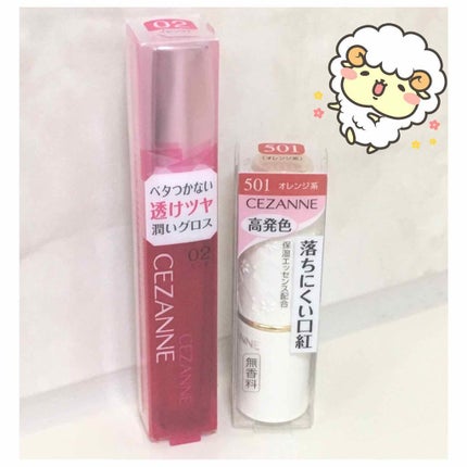 ラスティング リップカラーN/CEZANNE/口紅を使ったクチコミ(1枚目)