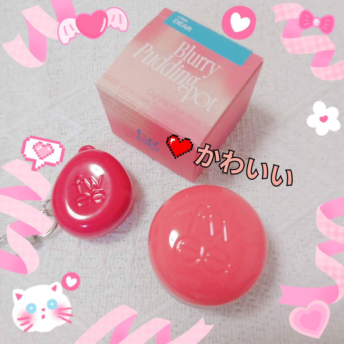 リップアンドチーク ブラーリープリンポット/fwee/口紅を使ったクチコミ(4枚目)