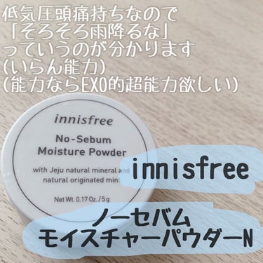 ノーセバム モイスチャーパウダー N/innisfree/ルースパウダーを使ったクチコミ（1枚目）